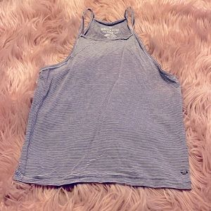 Striped halter top